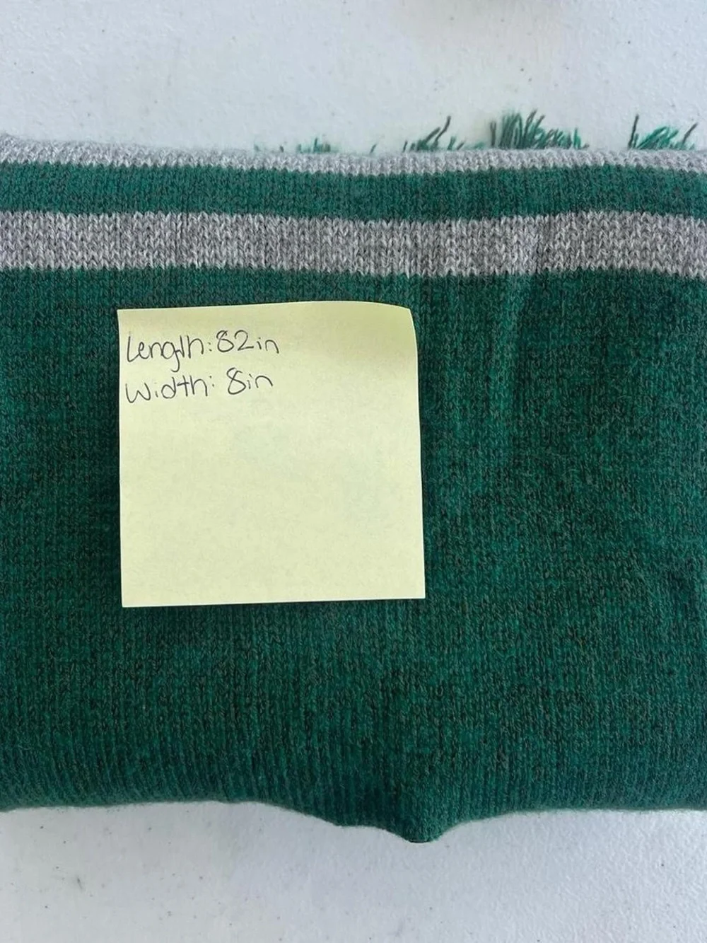 Harry Potter Slytherin House Knit Scarf Universal Studios Wizarding World
